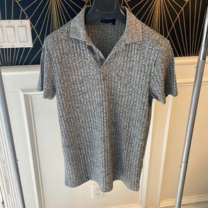 ASOS men’s Heather grey ribbed polo